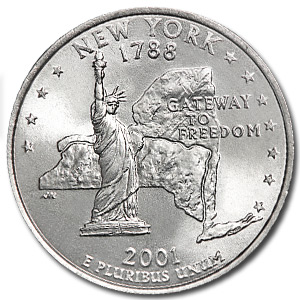 Buy 2001-P New York State Quarter BU