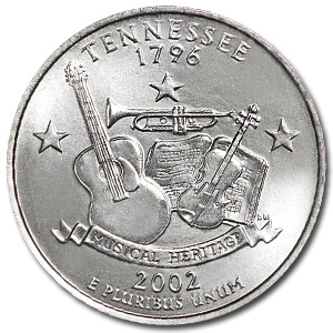 Buy 2002-D Tennessee State Quarter BU