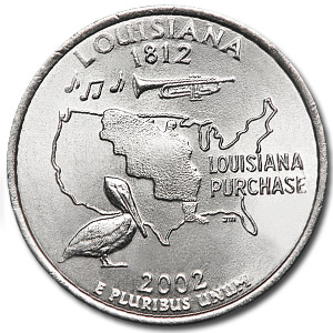 Buy 2002-D Louisiana State Quarter BU