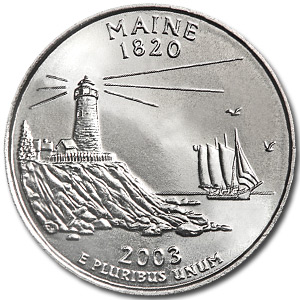 Buy 2003-D Maine State Quarter BU