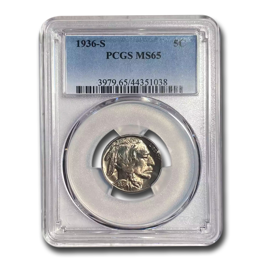 Buy 1936-S Buffalo Nickel MS-65 PCGS