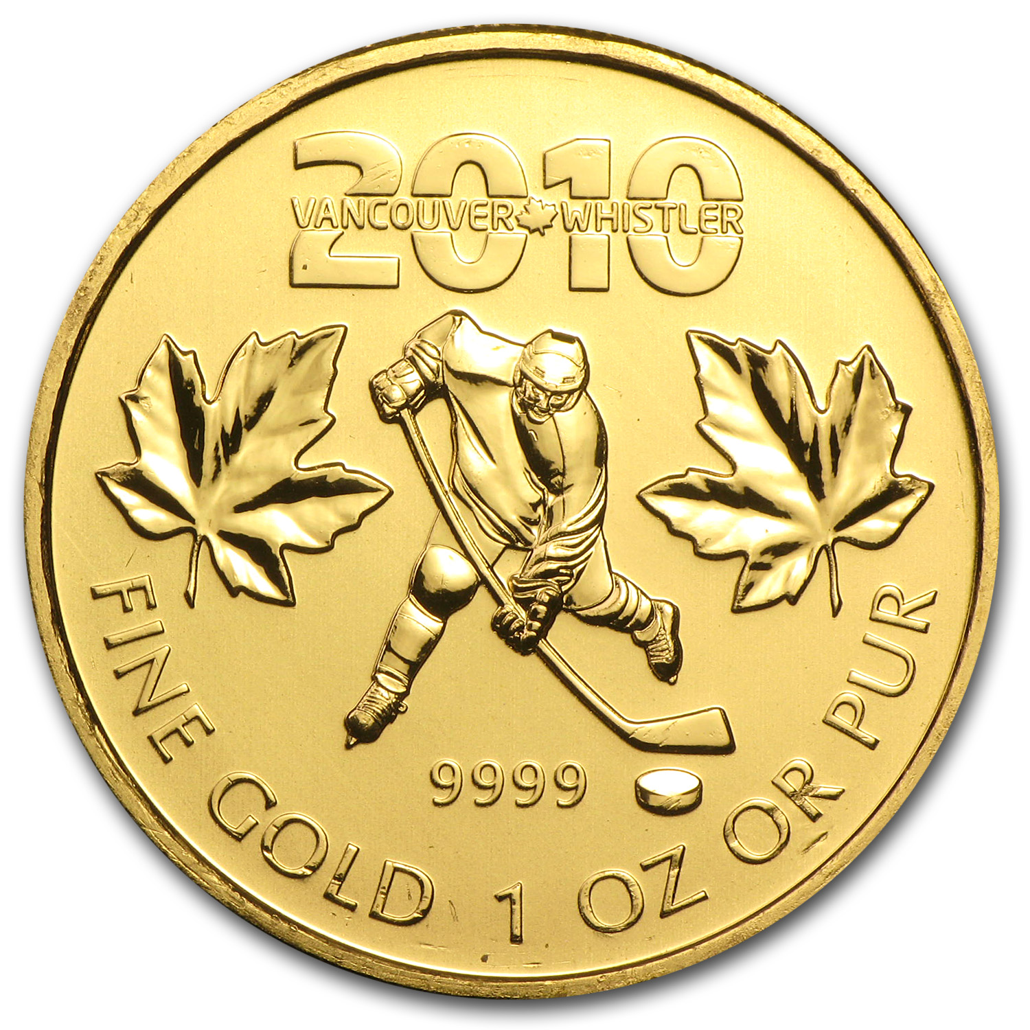 Buy 2010 Canada 1 oz Gold Maple Leaf BU (Vancouver Olympics)