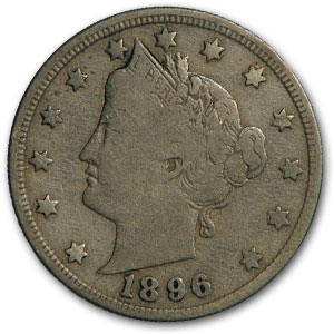 Buy 1896 Liberty Head V Nickel Fine