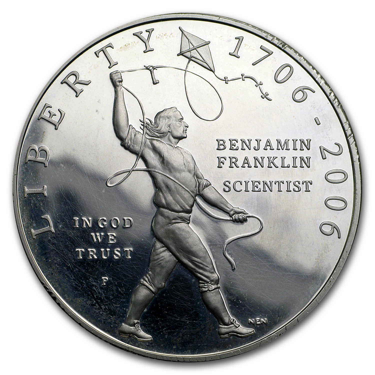 Buy 2006-P Ben Franklin Scientist $1 Silver Commem Prf (Capsule only)