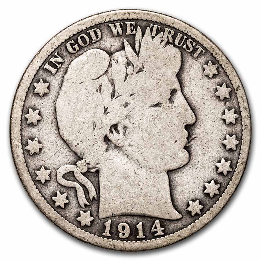 Buy 1914 Barber Half Dollar Good