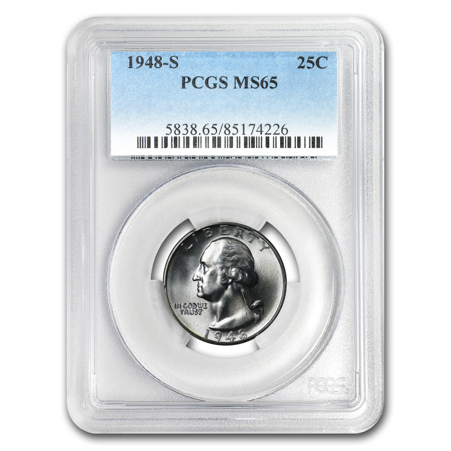 Buy 1948-S Washington Quarter MS-65 PCGS