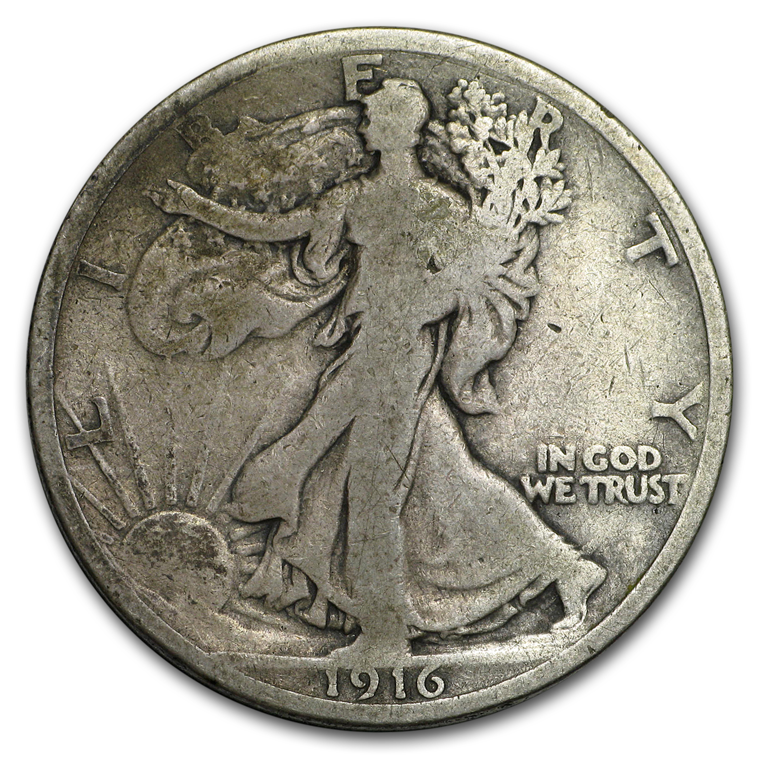 Buy 1916 Walking Liberty Half Dollar Good