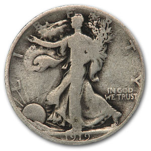 Buy 1919-D Walking Liberty Half Dollar Good