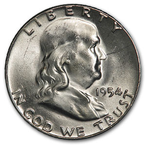 Buy 1954 Franklin Half Dollar BU