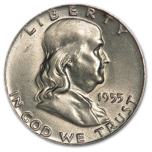 Buy 1955 Franklin Half Dollar AU