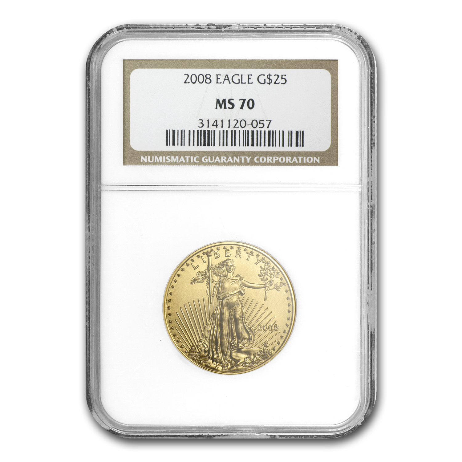 Buy 2008 1/2 oz American Gold Eagle MS-70 NGC