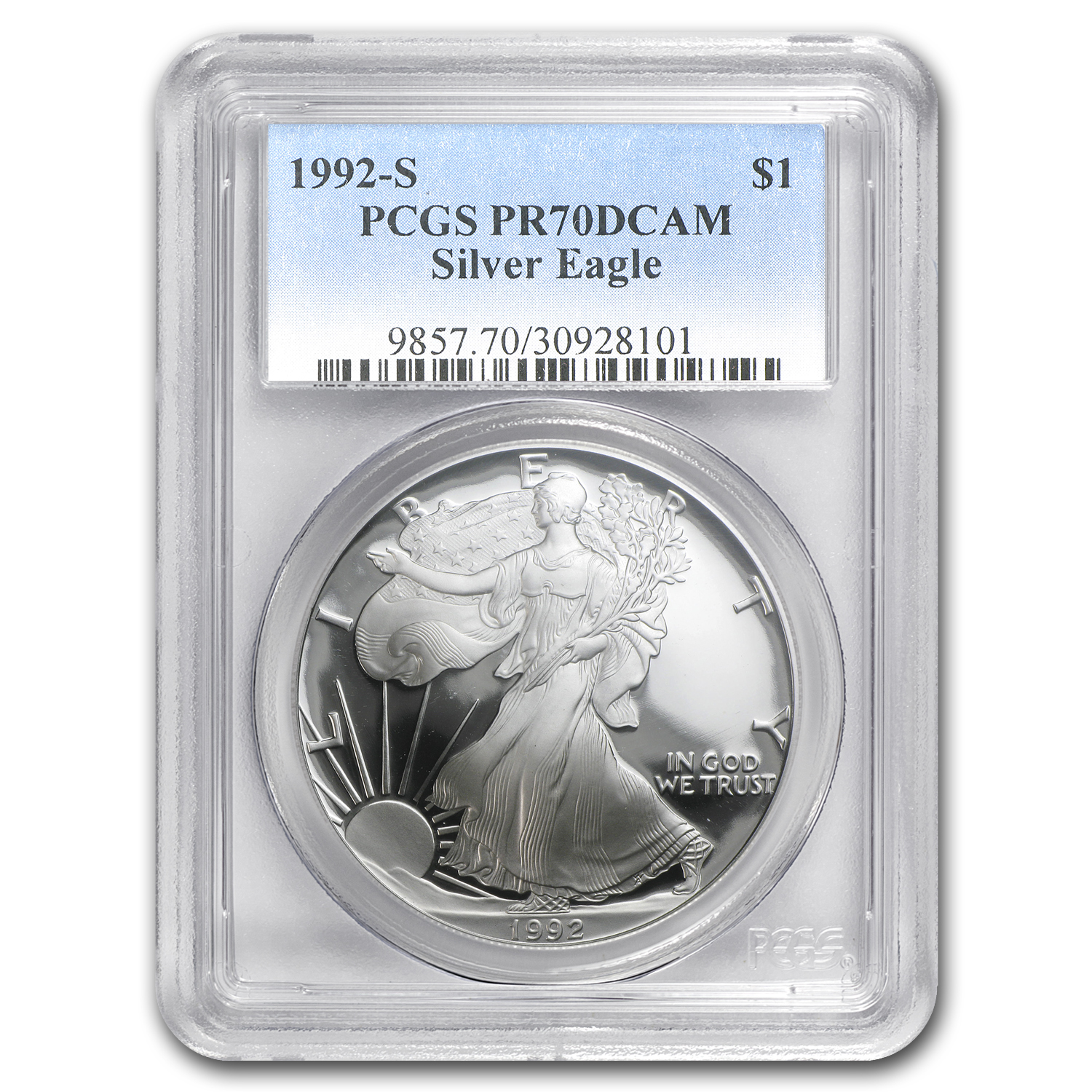 Buy 1992-S Proof American Silver Eagle PR-70 PCGS