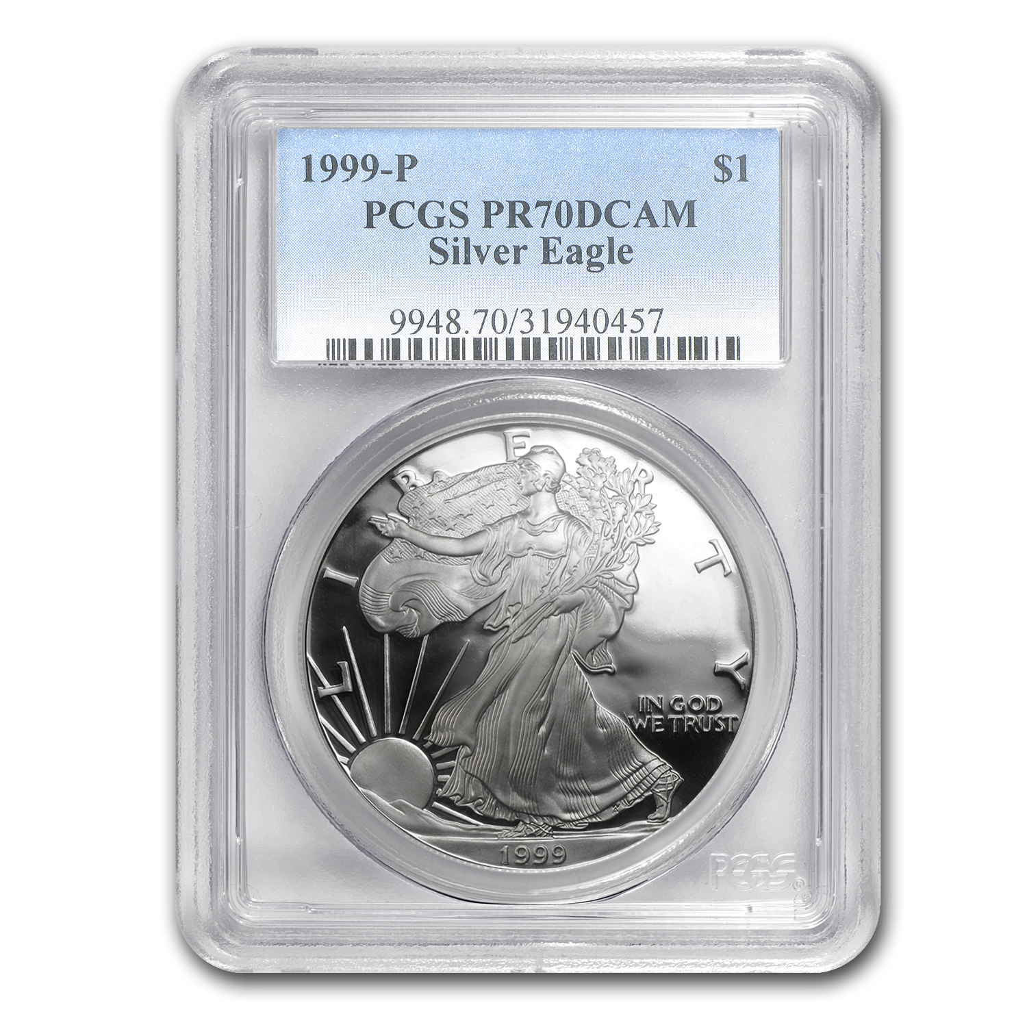Buy 1999-P Proof American Silver Eagle PR-70 PCGS