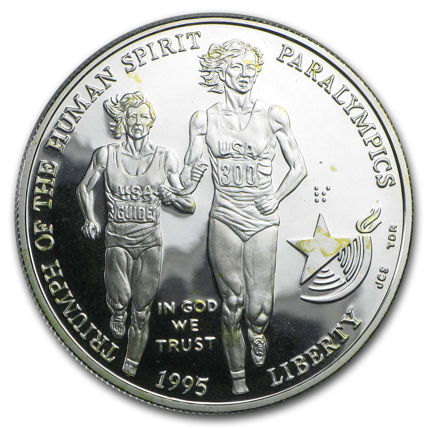 Buy 1995-P Olympic Blind Runner $1 Silver Commem Proof (Capsule Only)