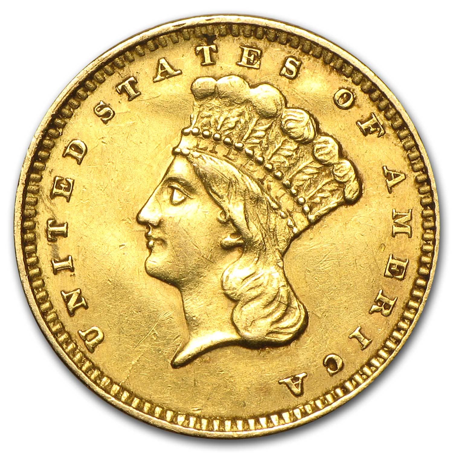 Buy $1 Indian Head Gold Dollar Type 3 (Cleaned)