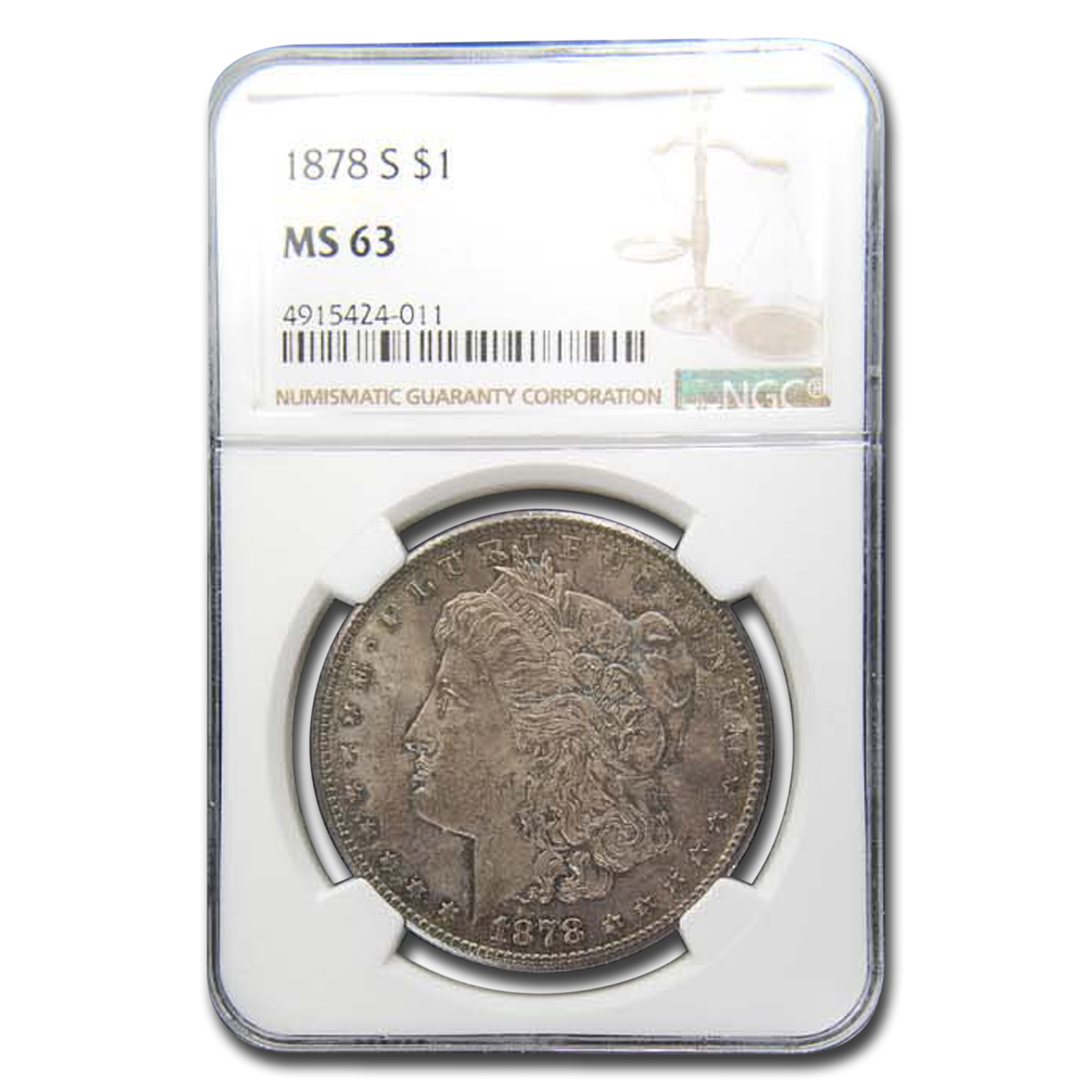 Buy 1878-S Morgan Dollar MS-63 NGC (Toned)