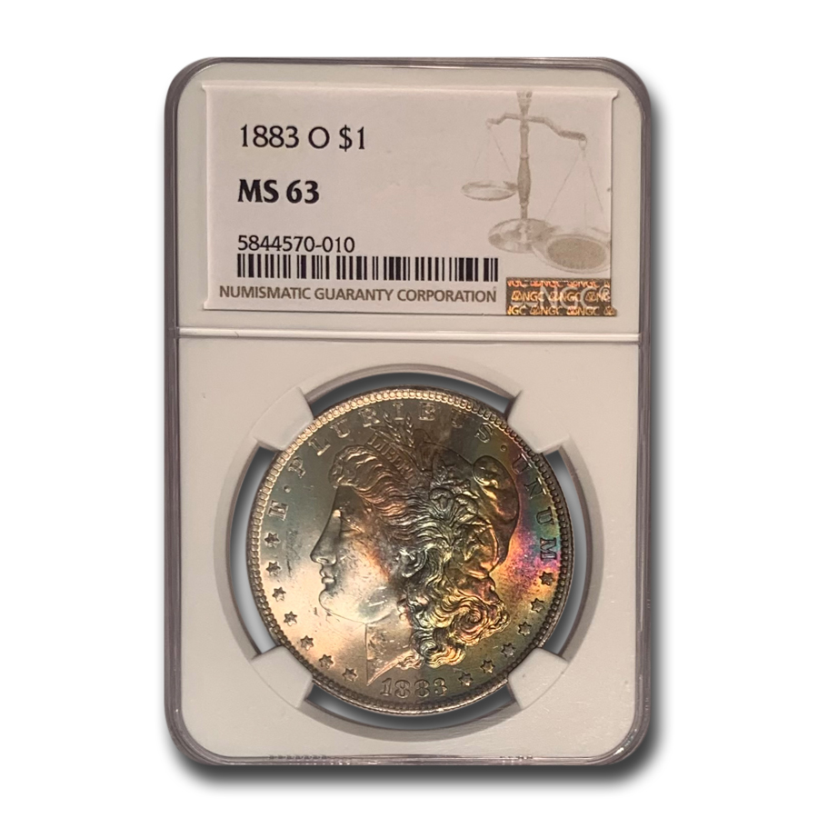 Buy 1883-O Morgan Dollar MS-63 NGC (Beautiful Toning)
