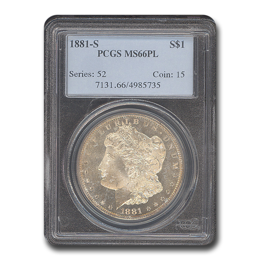 Buy 1881-S Morgan Dollar MS-66 PL PCGS