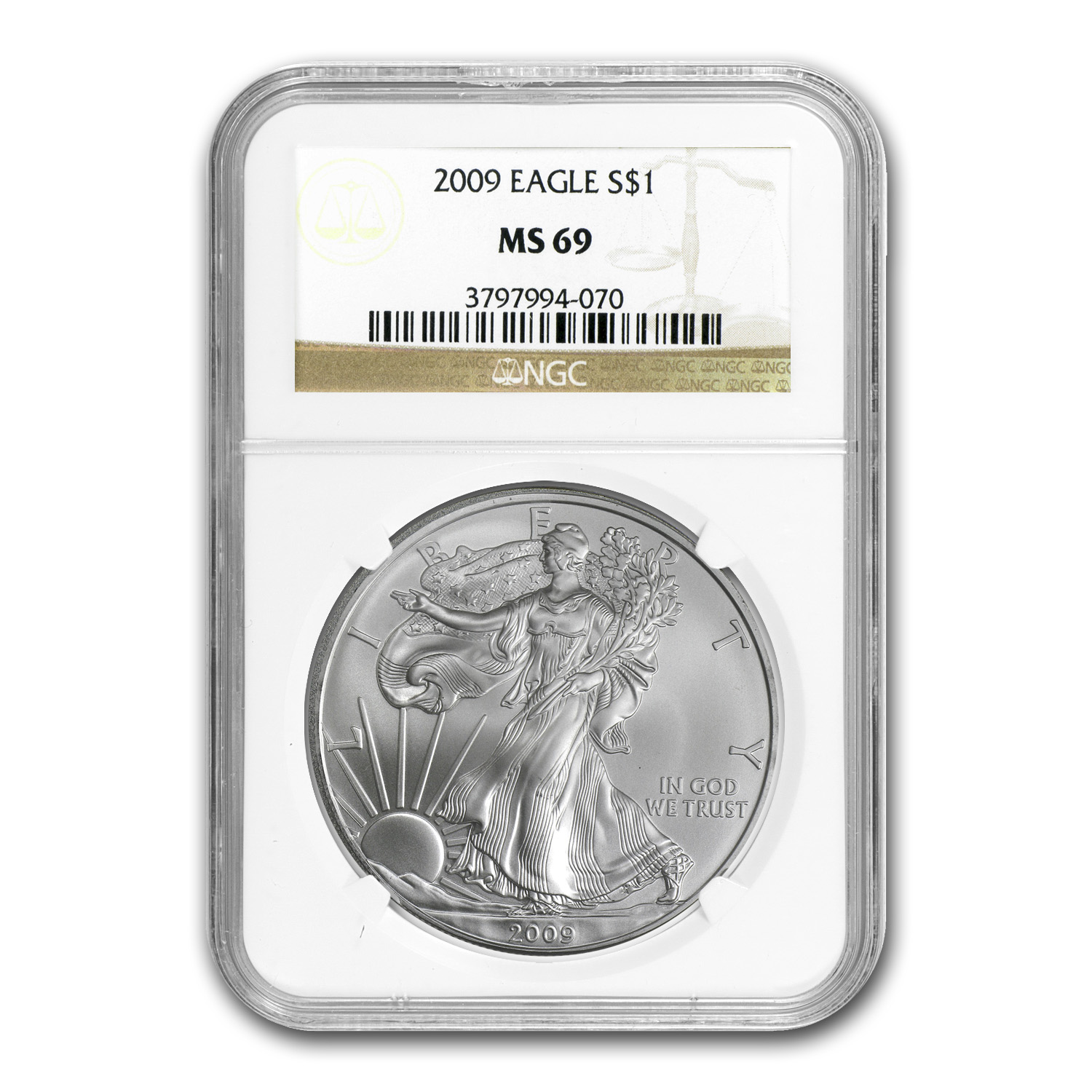 Buy 2009 American Silver Eagle MS-69 NGC