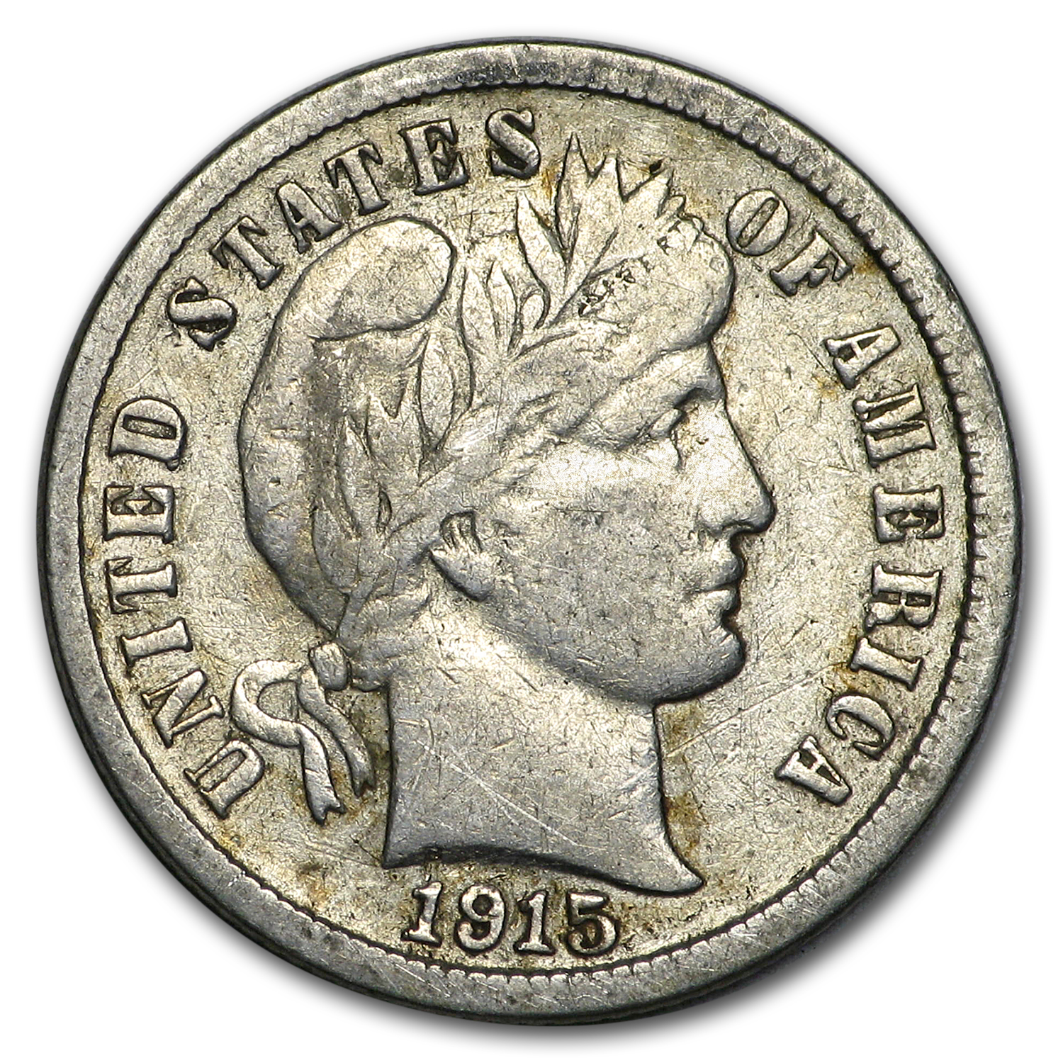Buy 1915-S Barber Dime Fine - Click Image to Close