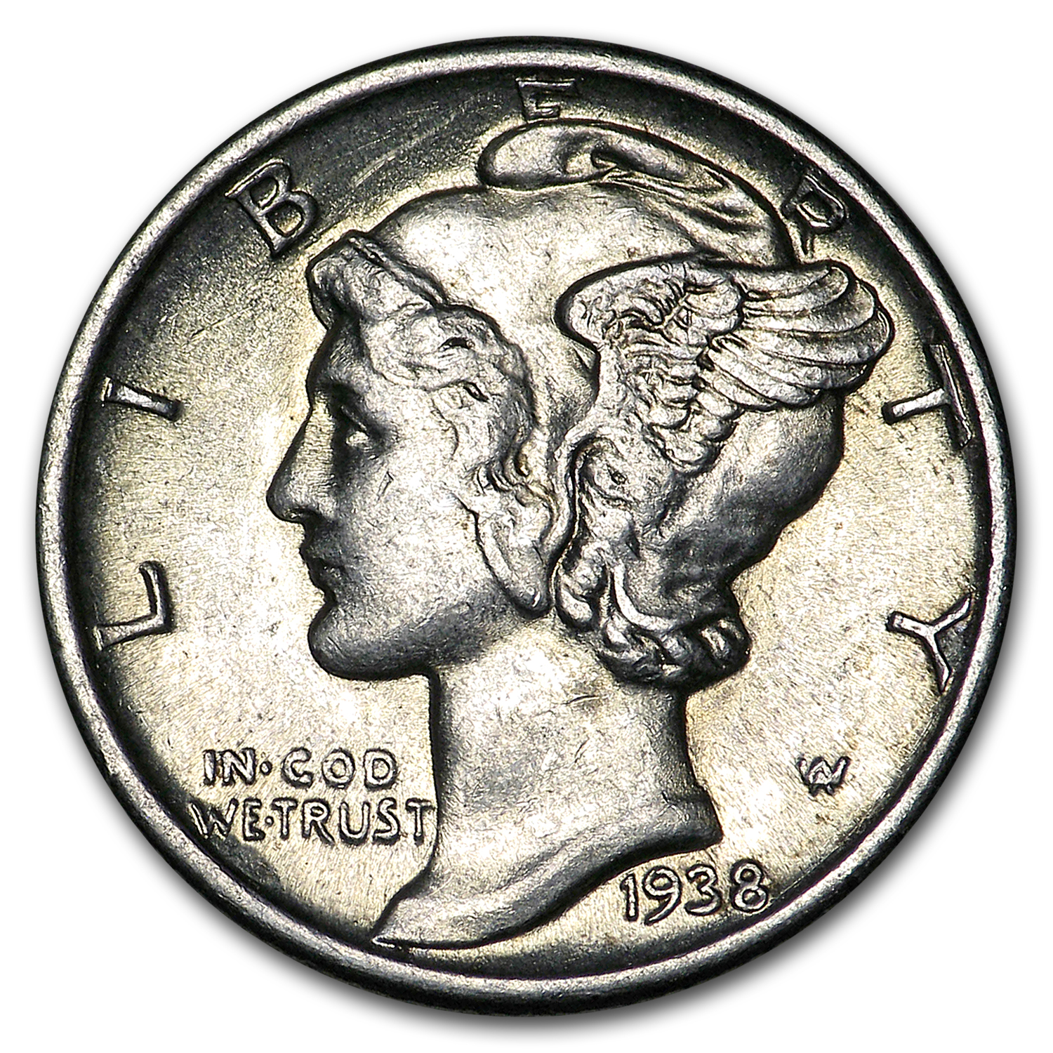 Buy 1938 Mercury Dime AU