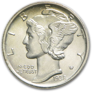 Buy 1938-D Mercury Dime BU