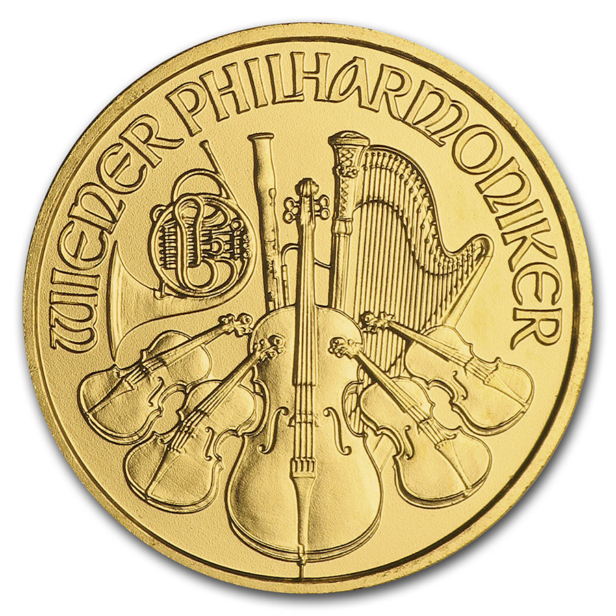 Buy 2010 Austria 1/10 oz Gold Philharmonic BU - Click Image to Close