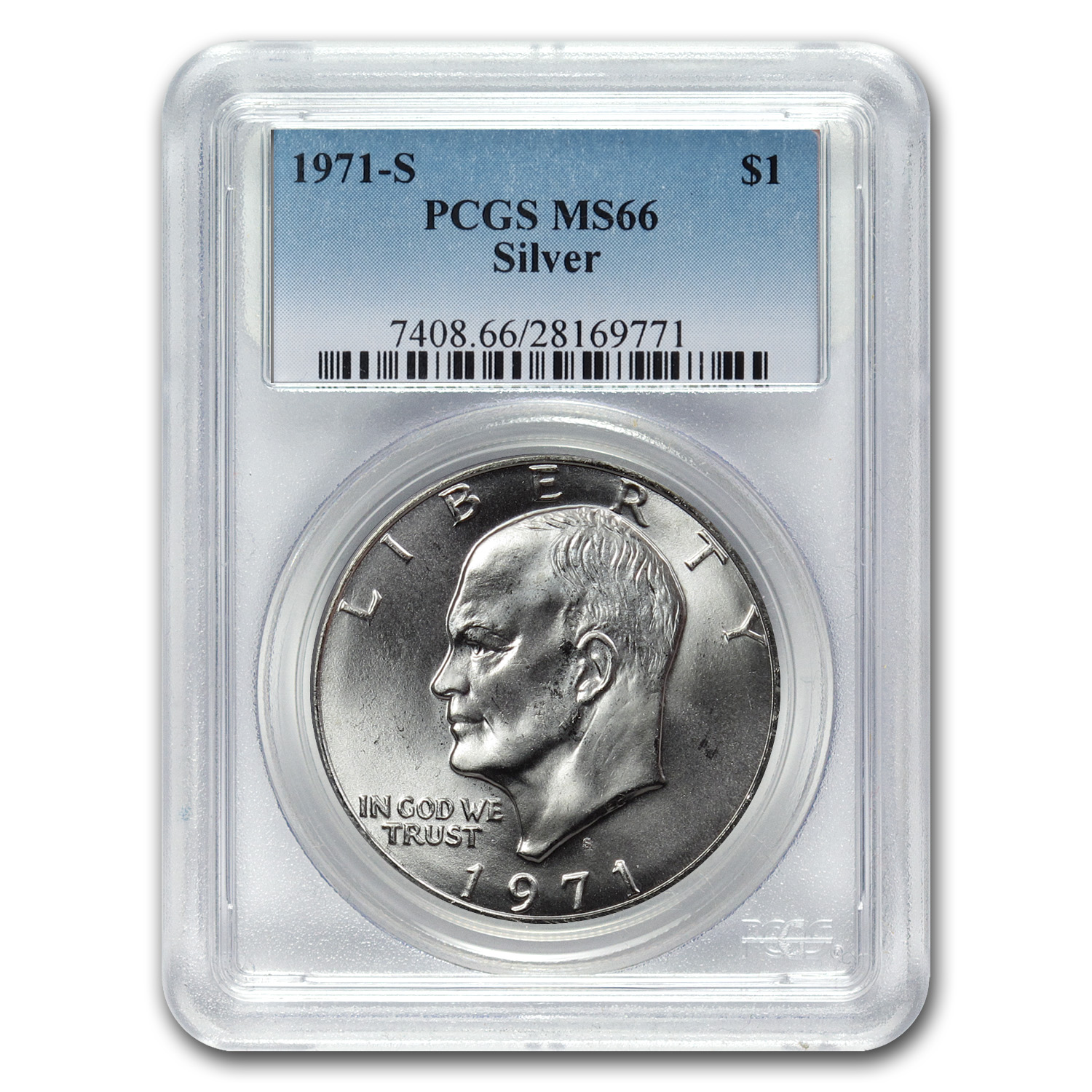 Buy 1971-S Silver Eisenhower Dollar MS-66 PCGS