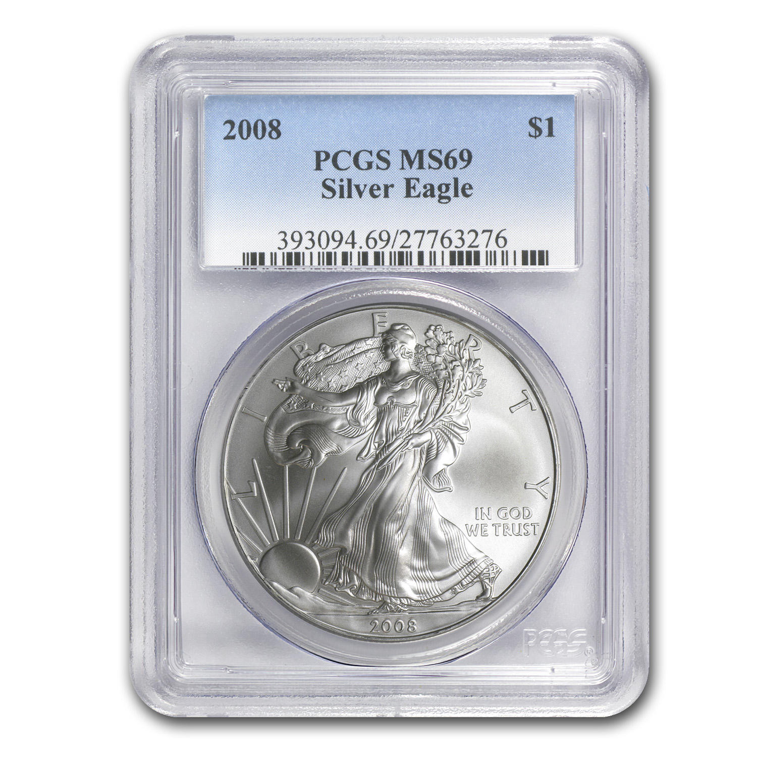 Buy 2008 American Silver Eagle MS-69 PCGS