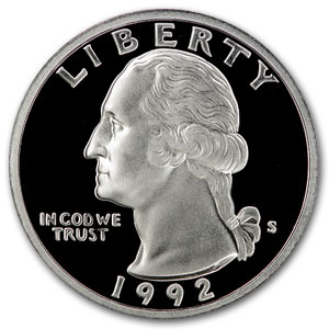 Buy 1992-S Silver Washington Quarter Gem Proof