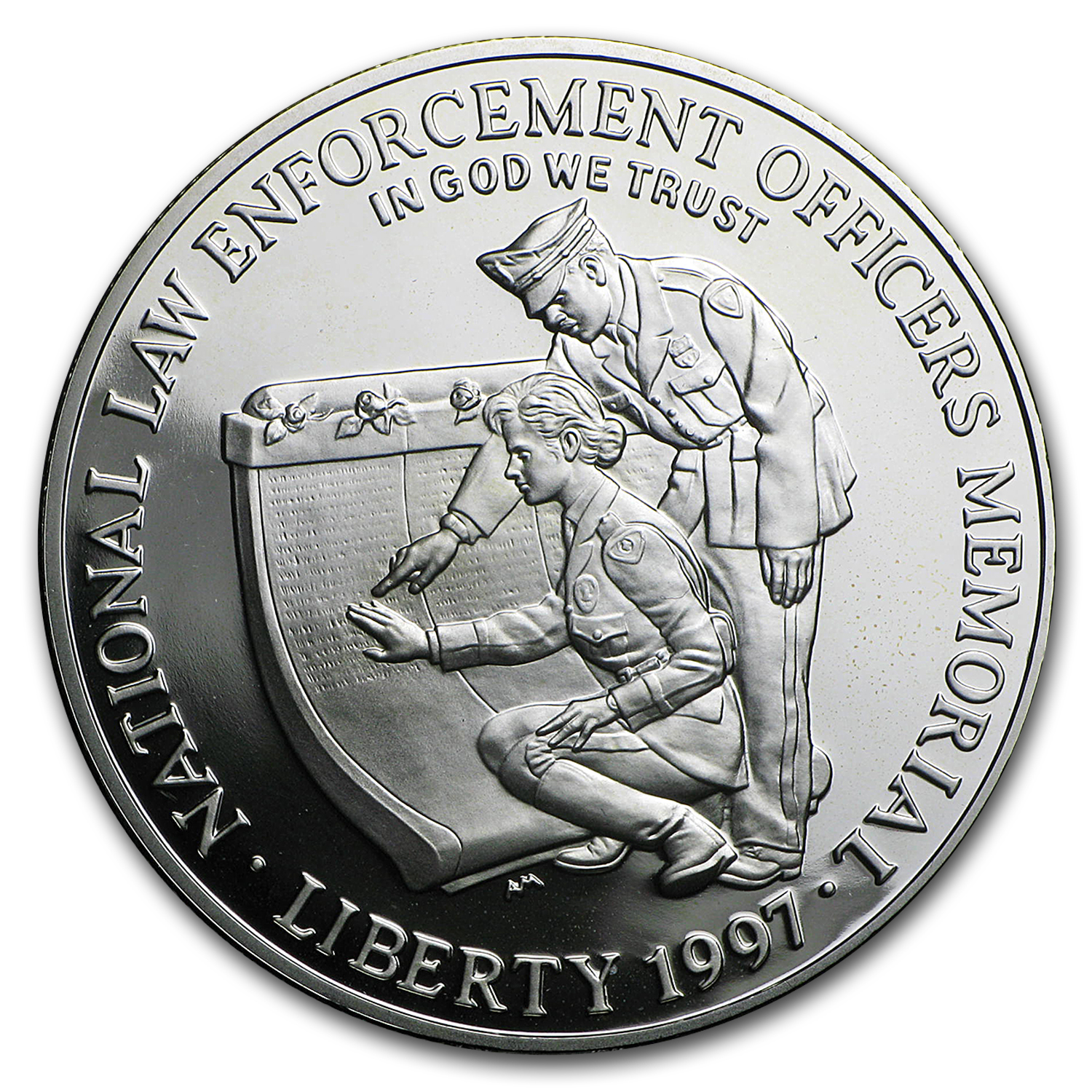 Buy 1997-P Law Enforcement $1 Silver Commem Proof (Capsule only)