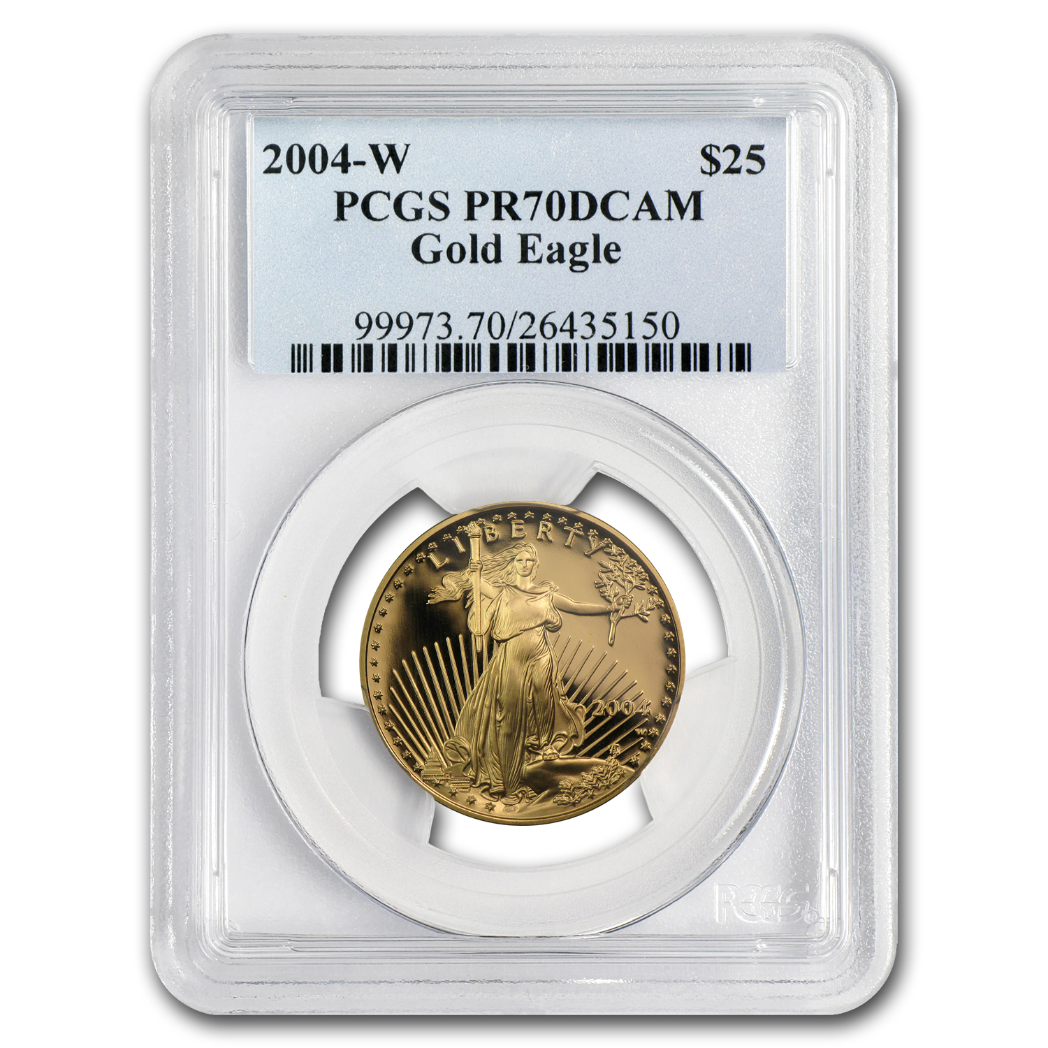 Buy 2004-W 1/2 oz Proof American Gold Eagle PR-70 PCGS