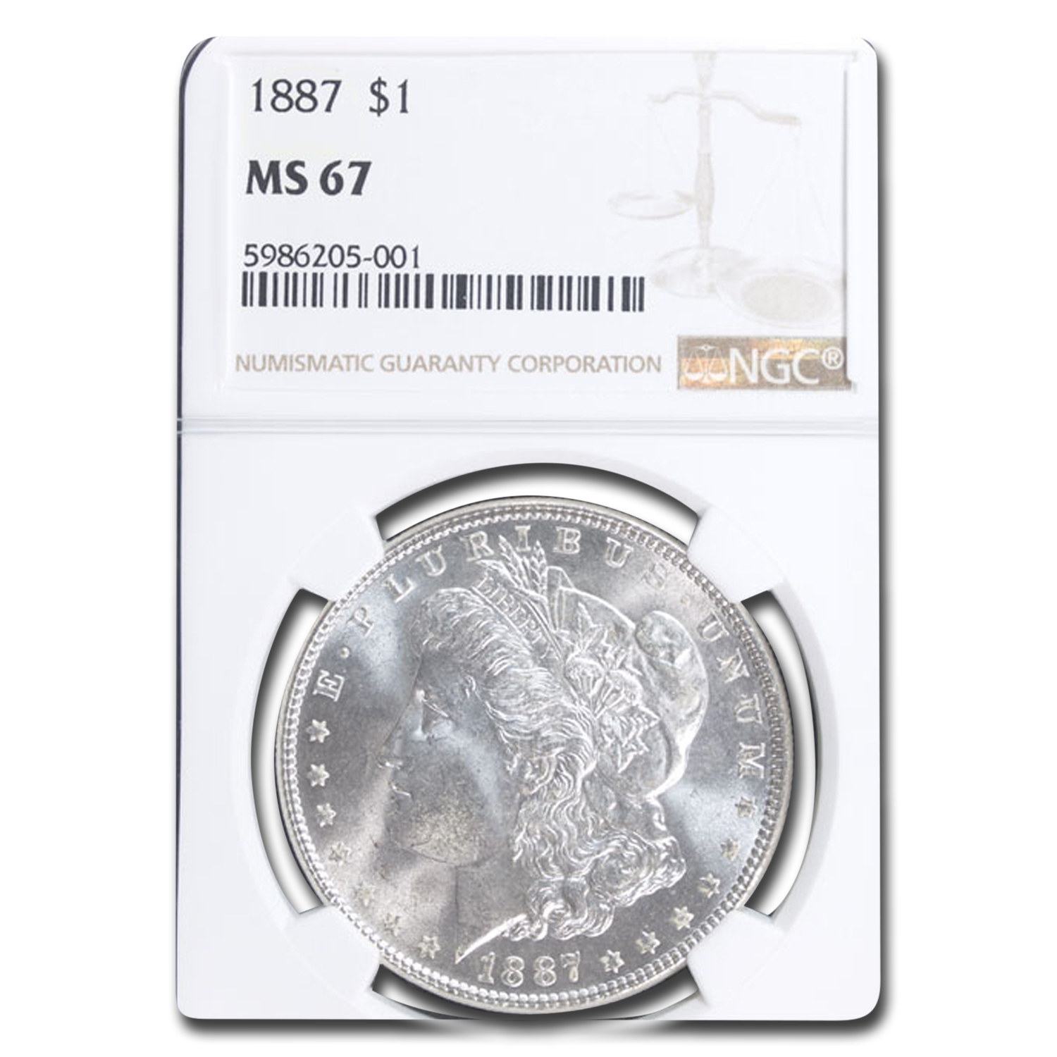Buy 1887 Morgan Dollar MS-67 NGC