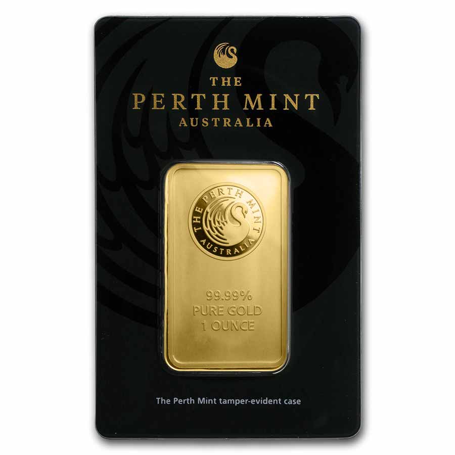 Buy 1 oz Gold Bar - Perth Mint (In Assay)