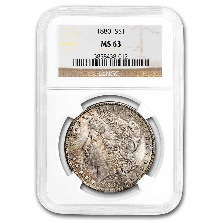 Buy 1880 Morgan Dollar MS-63 NGC (Toned)
