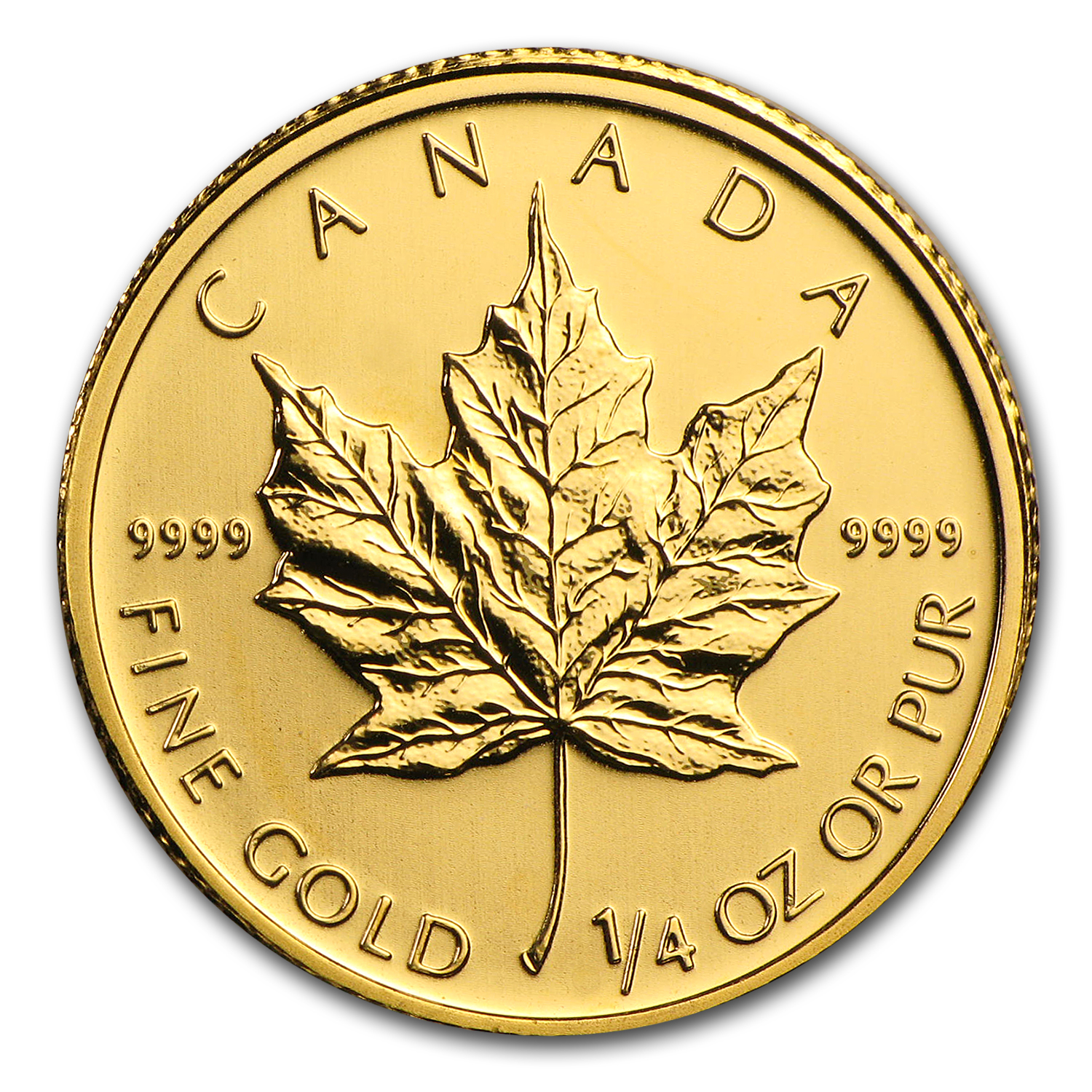 Buy 2010 Canada 1/4 oz Gold Maple Leaf BU