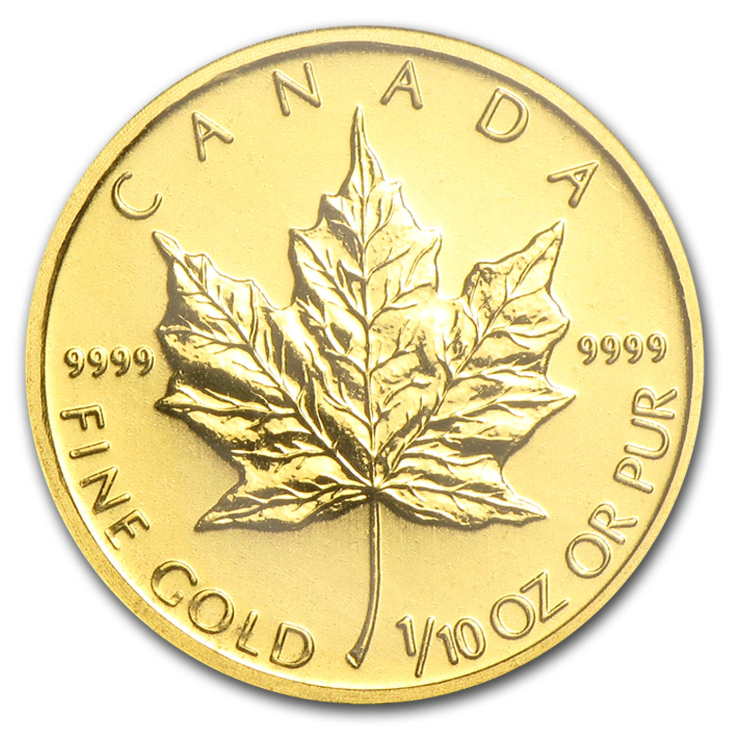Buy 2010 Canada 1/10 oz Gold Maple Leaf BU - Click Image to Close