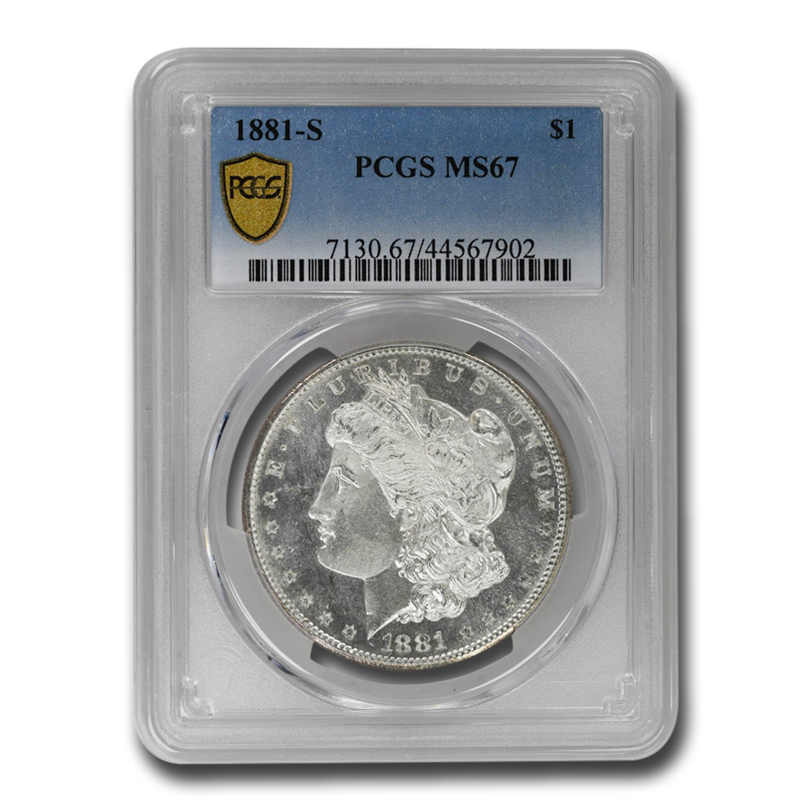 Buy 1881-S Morgan Silver Dollar MS-67 PCGS