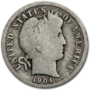 Buy 1904-S Barber Dime Good