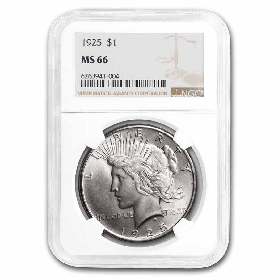 Buy 1925 Peace Dollar MS-66 NGC