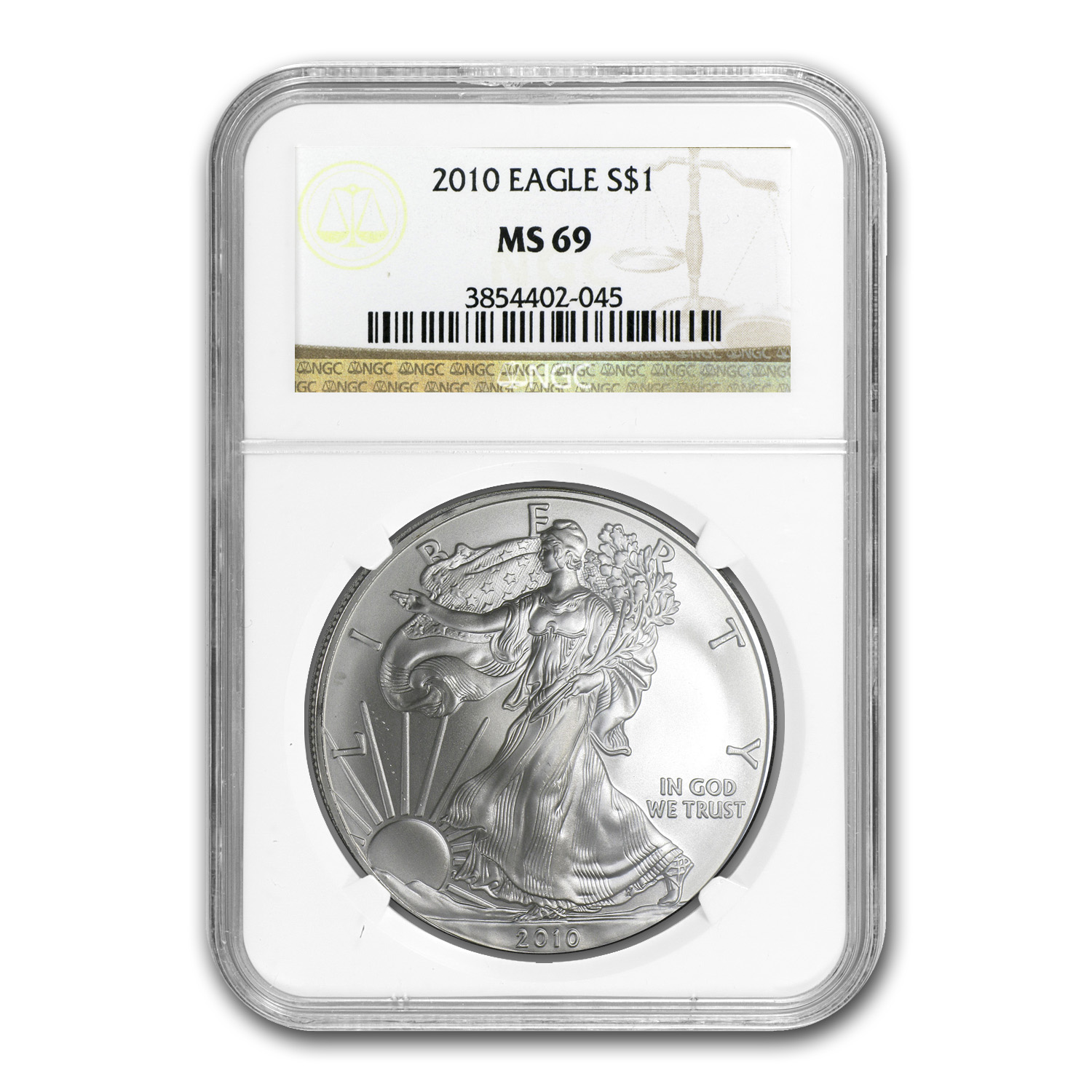 Buy 2010 American Silver Eagle MS-69 NGC