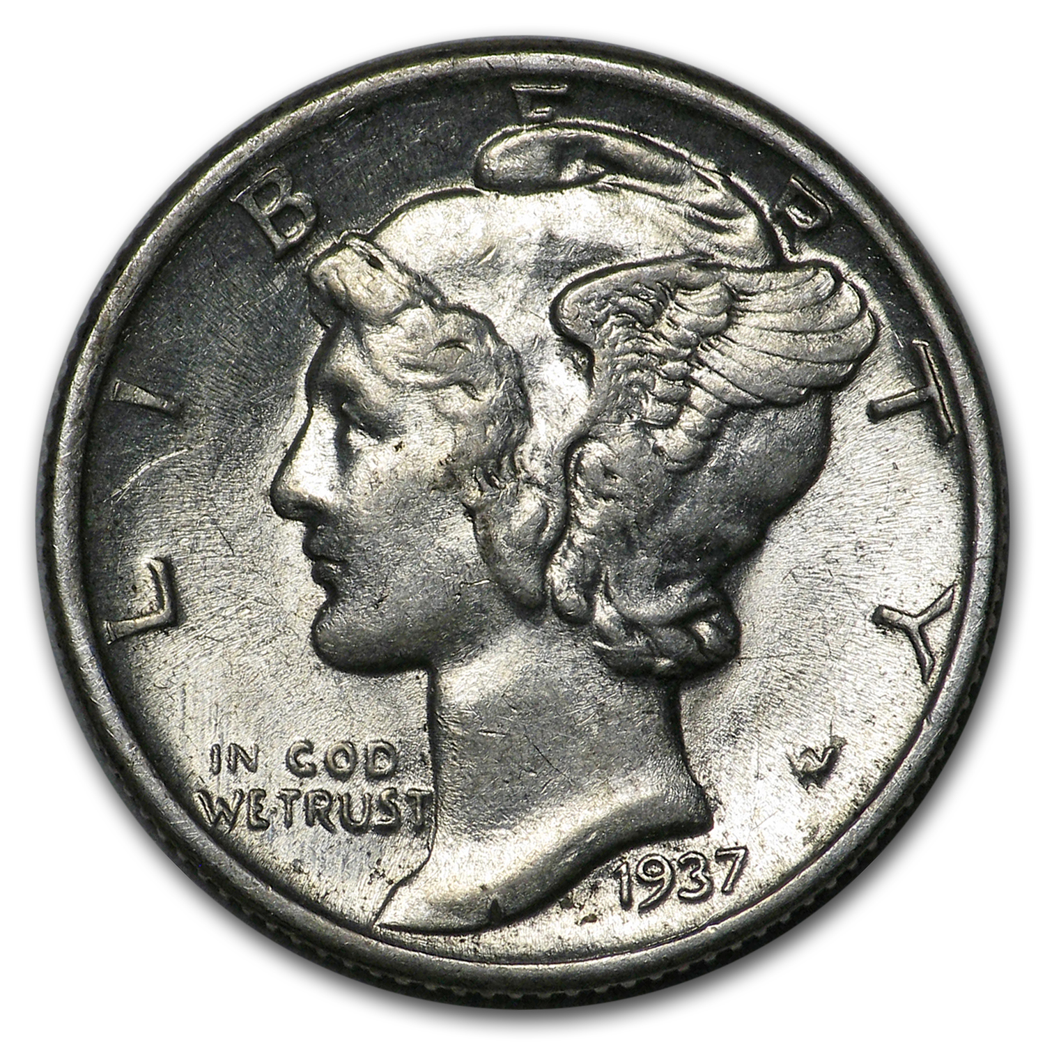 Buy 1937 Mercury Dime BU - Click Image to Close