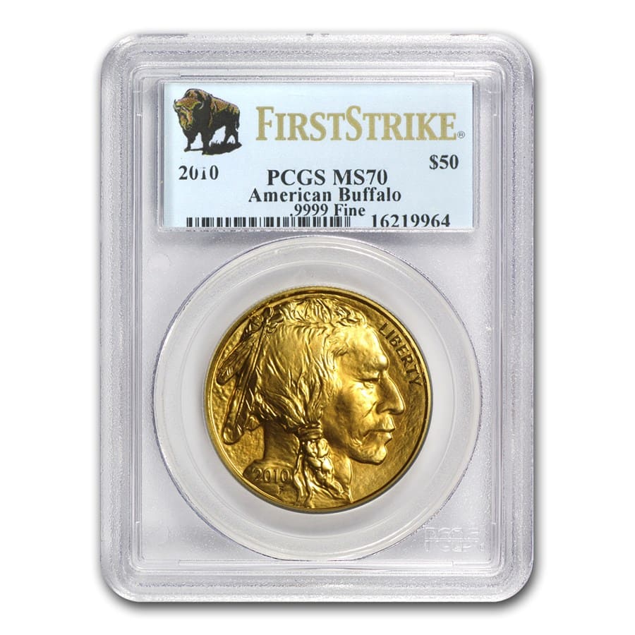 Buy 2010 1 oz Gold Buffalo MS-70 PCGS (FirstStrike?)