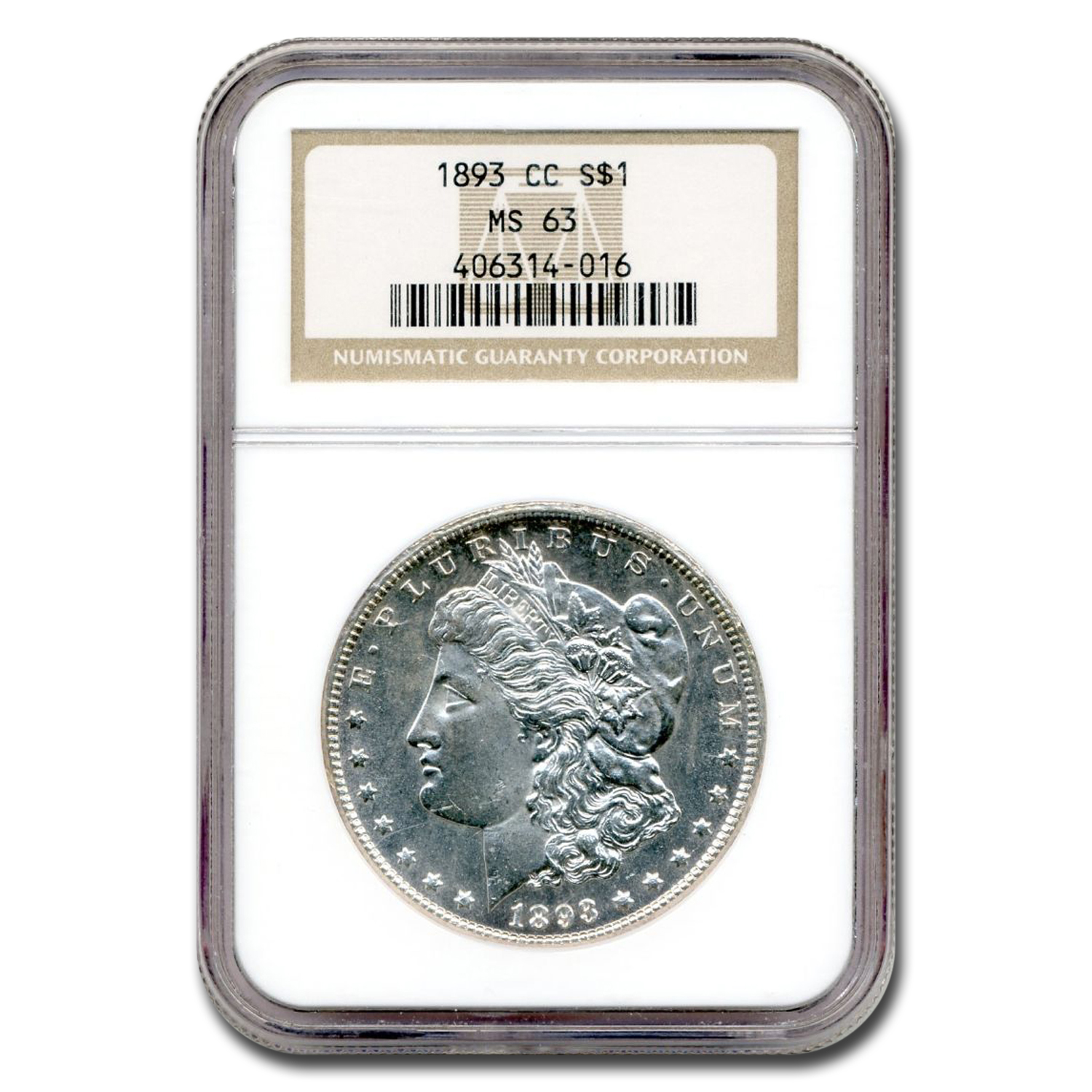 Buy 1893-CC Morgan Dollar MS-63 NGC