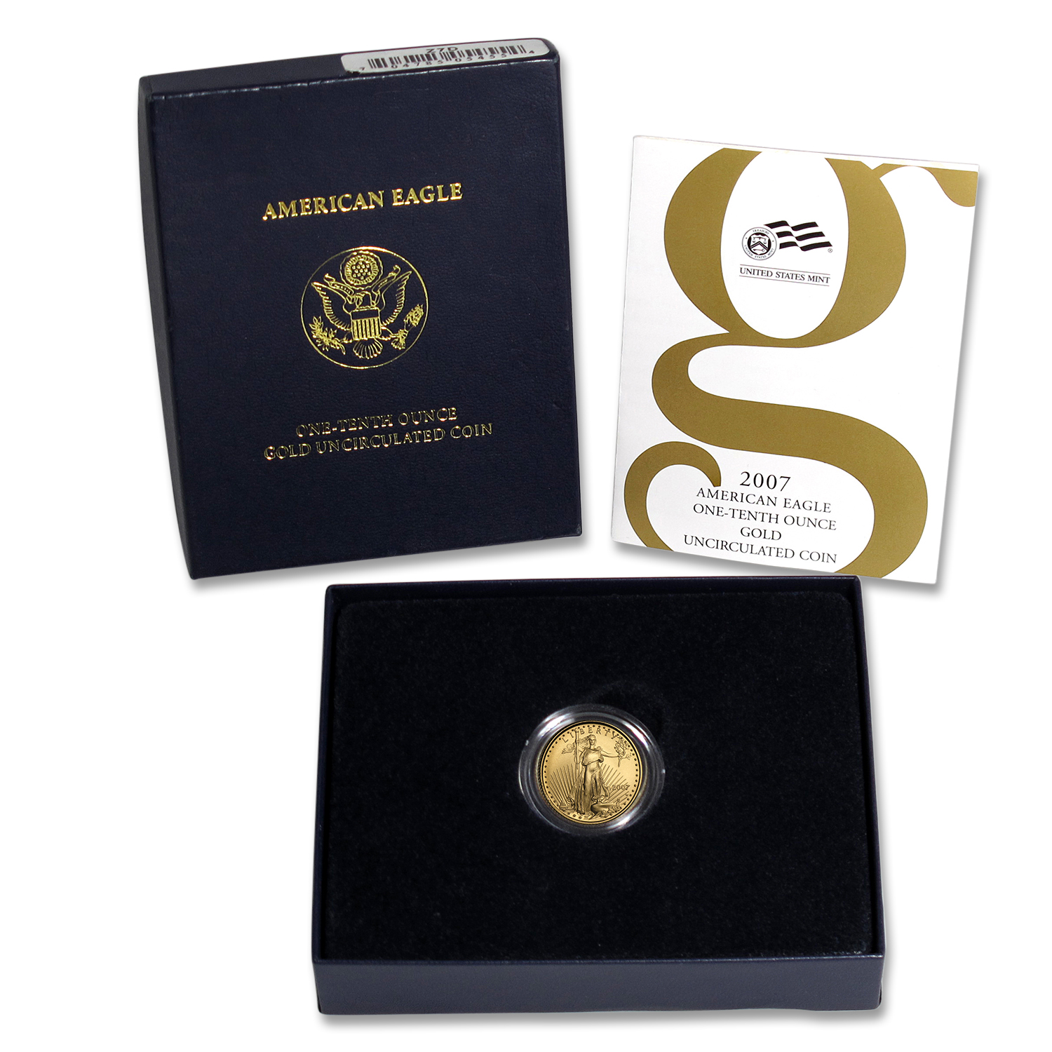 Buy 2007-W 1/10 oz Burnished American Gold Eagle (w/Box & COA)