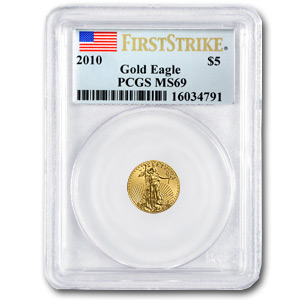 Buy 2010 1/10 oz American Gold Eagle MS-69 PCGS (FirstStrike?)