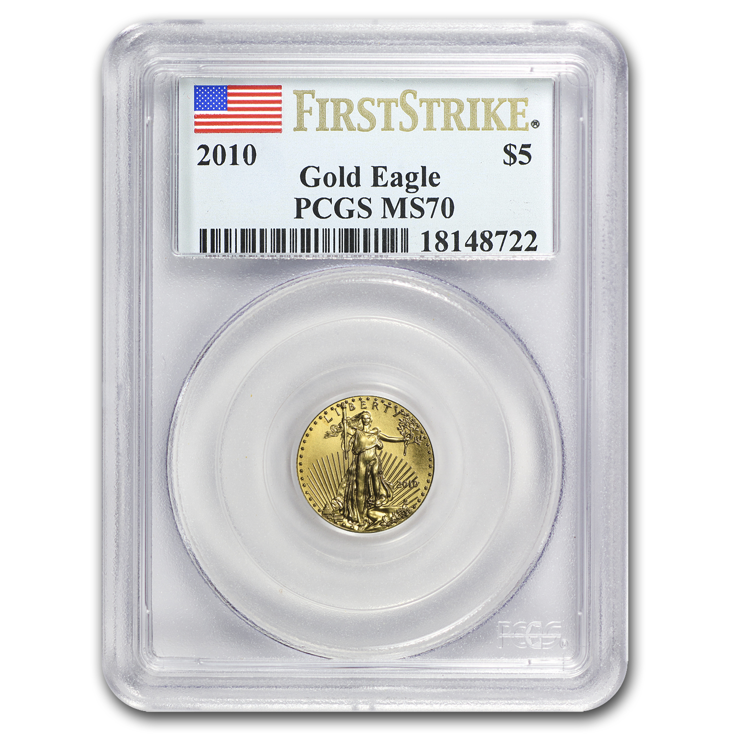 Buy 2010 1/10 oz American Gold Eagle MS-70 PCGS (FirstStrike?)