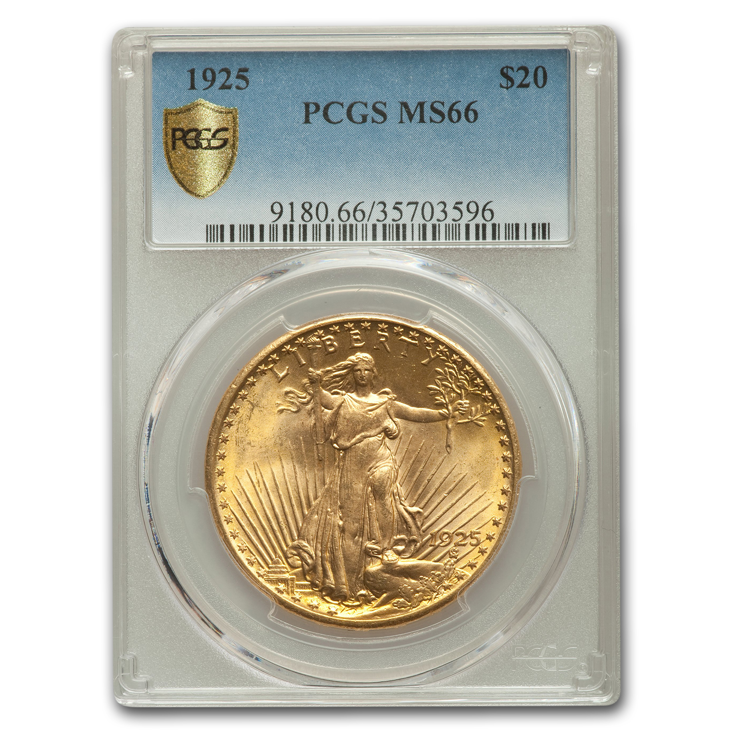 Buy 1925 $20 Saint-Gaudens Gold Double Eagle MS-66 PCGS