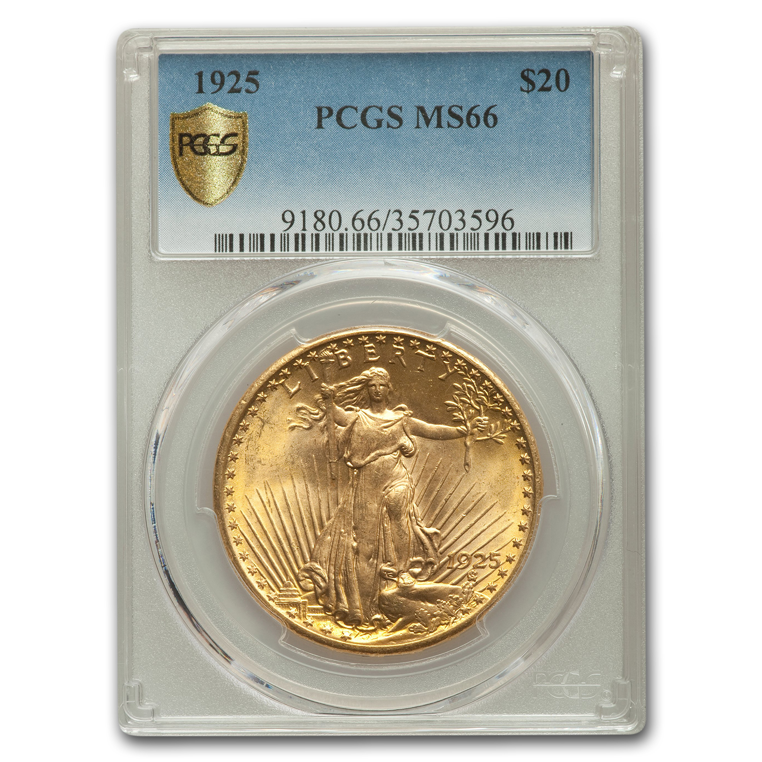 Buy 1925 $20 Saint-Gaudens Gold Double Eagle MS-66 PCGS
