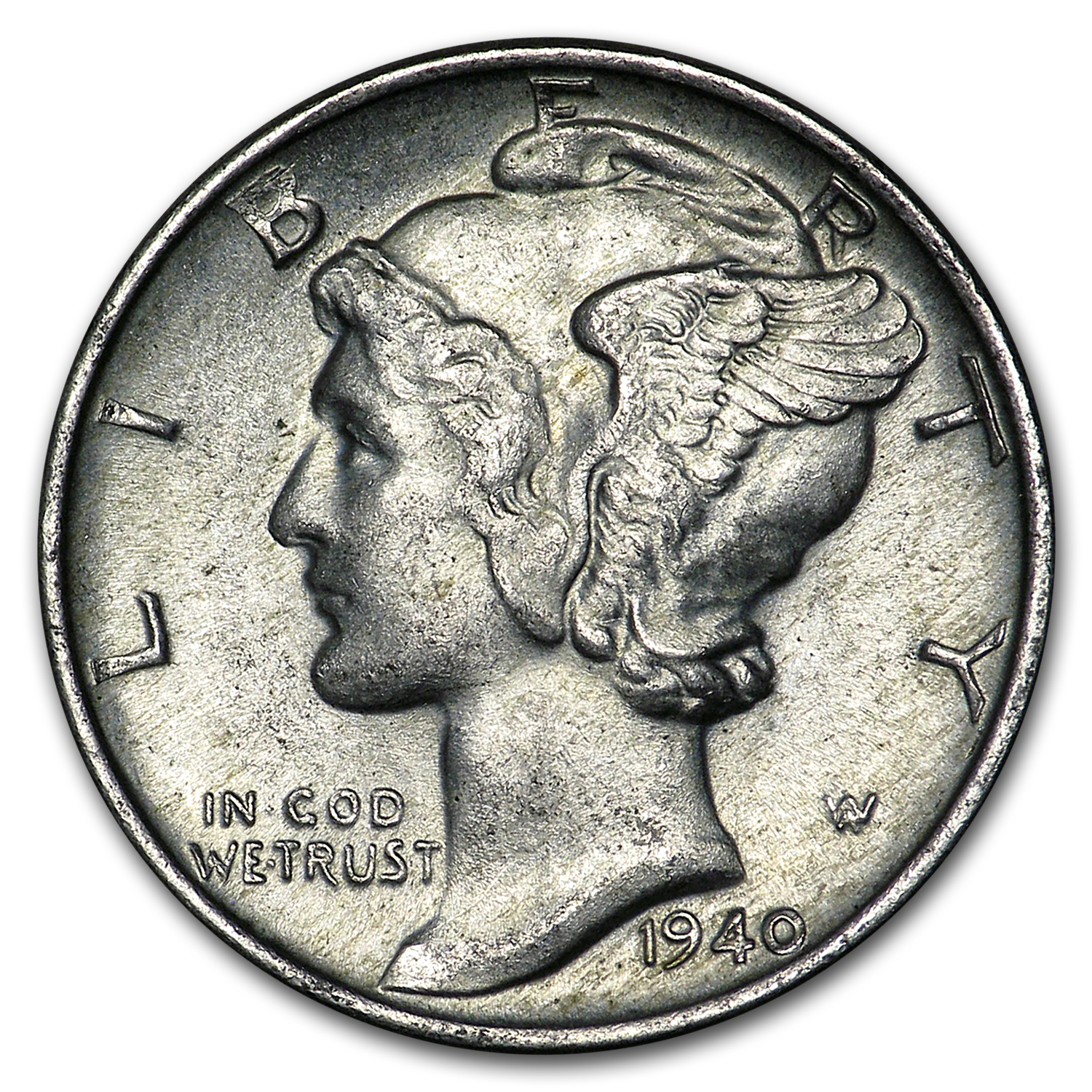 Buy 1940 Mercury Dime AU - Click Image to Close